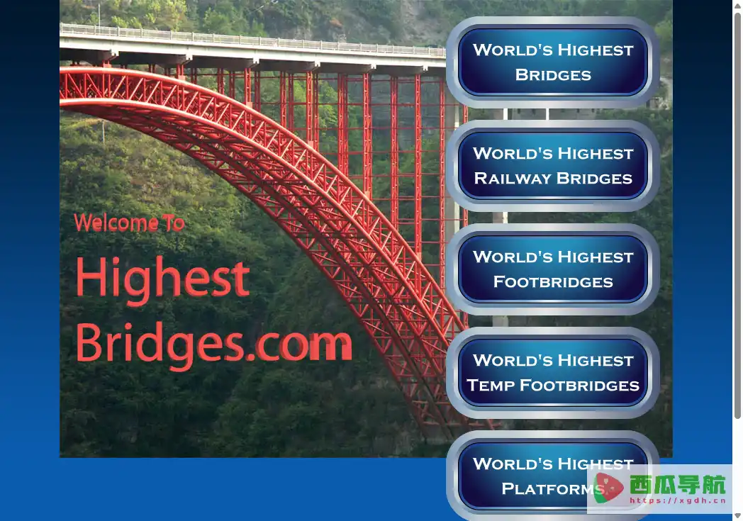 HighestBridges:全球最高桥梁资料与高度排行榜